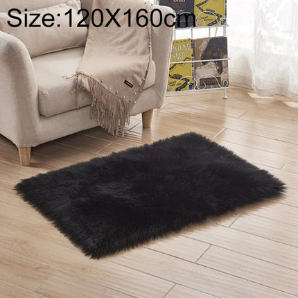 Luxury Rectangle Square Soft Artificial Wool Sheepskin Fluffy Rug Fur Carpet