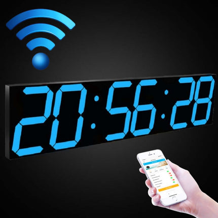 Creative LED Digital Wall Clock Multi-function WIFI Clock, 6 Bit Hollow WIFI, 6 Bit Sealed Box WIFI - DealBuddy