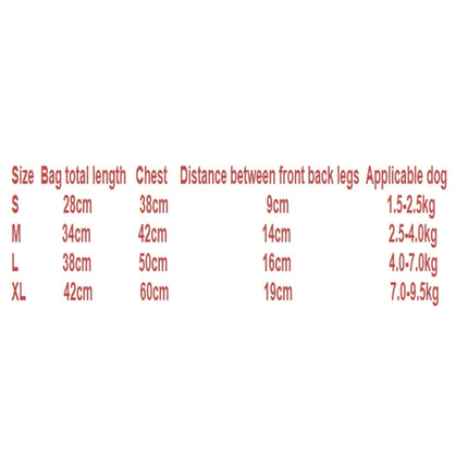 Traveling Portable Pet Chest Backpack Pet Carrier Bag, S, M, L, XL - DealBuddy