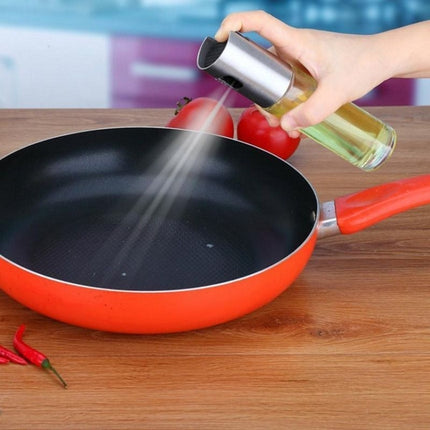 Stainless Steel Glass Olive Pump Spray Bottle Oil Sauce Vinegar Bottle Oil Dispenser