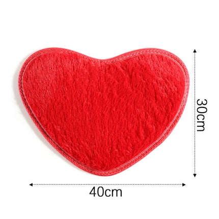 Heart Shape Non-slip Bath Mats Kitchen Carpet Home Decoration, 30*40CM, 40*50CM, 50*60CM, 60*70CM