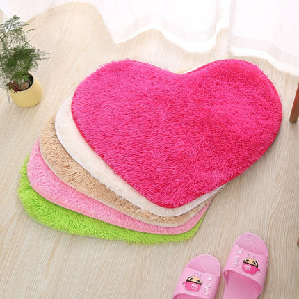 Heart Shape Non-slip Bath Mats Kitchen Carpet Home Decoration