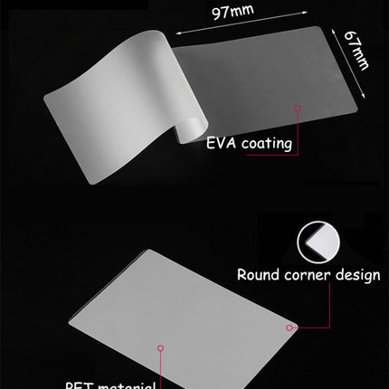 100pcs / Pack 3 Inch 80mic Thickness Clear Laminating Film Plastic film