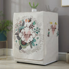 Cartoon Cotton and Linen Drum Roller Washing Machine Dust Cover