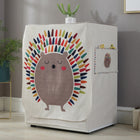 Cartoon Cotton and Linen Drum Roller Washing Machine Dust Cover