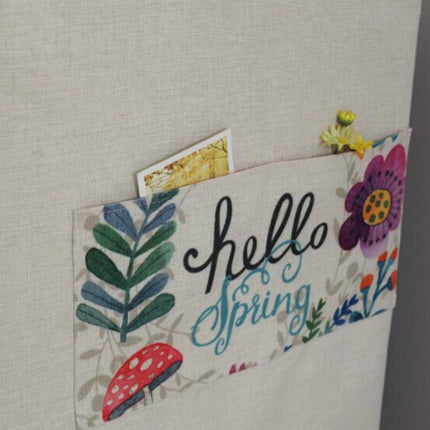 Cartoon Cotton and Linen Drum Roller Washing Machine Dust Cover, 83x60x60cm