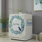 Cartoon Cotton and Linen Drum Roller Washing Machine Dust Cover