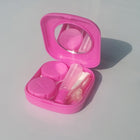 5PCS/Set Mini Square Plastic Contact Lens Case with Mirror