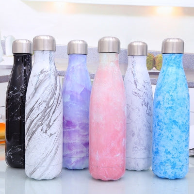 Thermal Cup Vacuum Flask Heat Water Bottle Portable Stainless Steel Sports Kettle, 500ml - DealBuddy