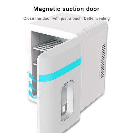 10L Mini Refrigerator Car Home Dual-use Small Dormitory Refrigerator, CN Plug