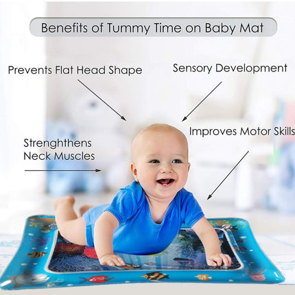 Baby Inflatable Aquarium Water Playing Cushion Prostrate Pad Toy Mat