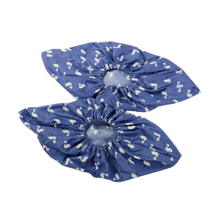 2 Pair Thicken Reusable Elastic Shoe Cover Home Indoor Antiskid Overshoes Flamingo Dust Waterproof Shoe Cover
