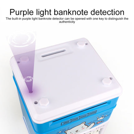 Simulation Cartoon ATM Password Safe Automatic Money Roller with Music Coin Piggy Bank