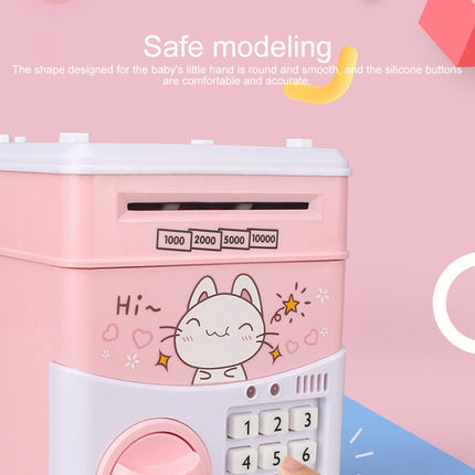 Simulation Cartoon ATM Password Safe Automatic Money Roller with Music Coin Piggy Bank