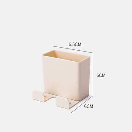Wall Mounted Organizer Storage Box Remote Control Air Conditioner Storage Case Mobile Phone Plug Holder Stand