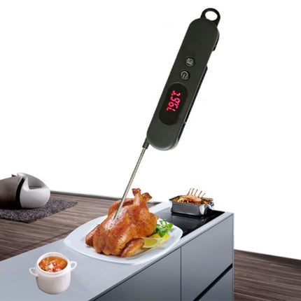 Folding Digital Meat Thermometer Probe Wireless Instant Read Kitchen Cooking Food Long Stainless Steel Probe BBQ Thermometer - DealBuddy