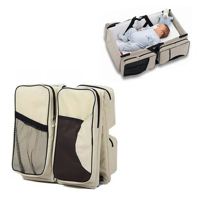 Newborn Baby Portable Travel Foldable Bed Mummy Pack Bag - DealBuddy