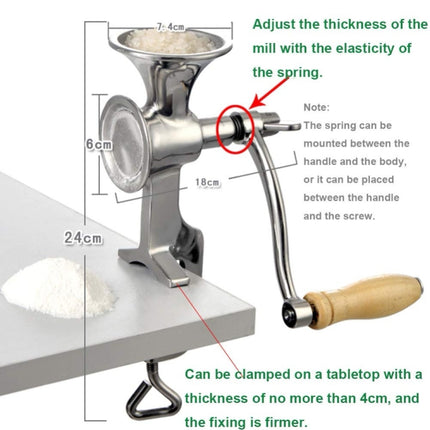 Household Stainless Steel Manual Grinder Home Coffee Tools Grinding Mill Machine for Soy Peanut