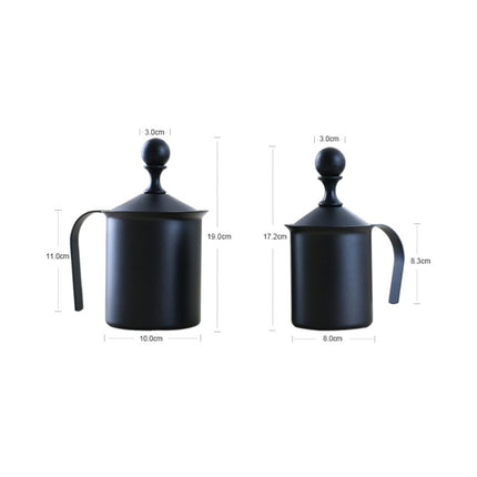 Pump Creamer Stainless Steel Double Mesh Manual Coffee Milk Foam Frothing Pitcher Froth Pump Foamer Cup