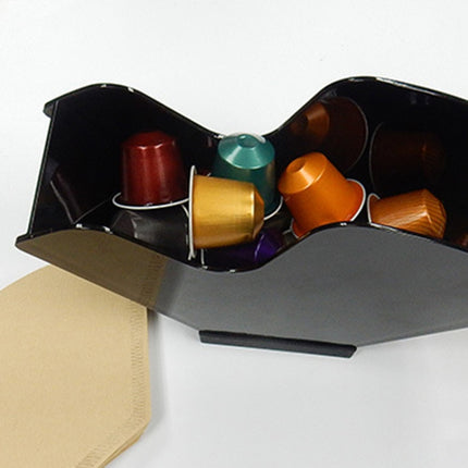 Filter Paper Holder Tapered Filter Paper Box Filtering Paper Storage Rack Stand Coffee Tools with Dust-Proof Cover