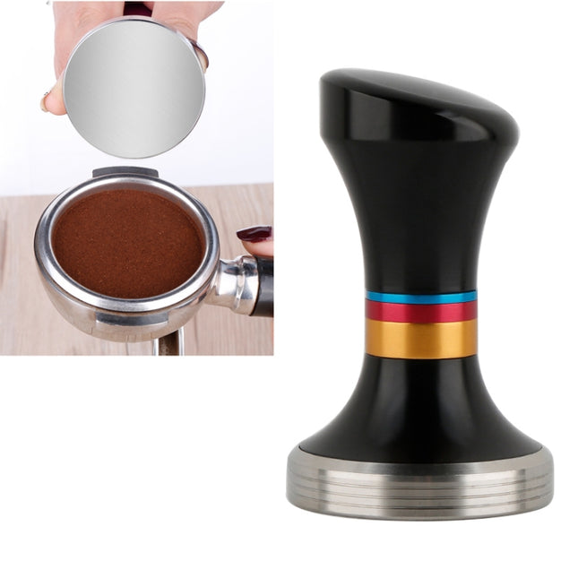58mm CoffeeTamper Stainless Steel Coffee Powder Hammer Flat Base Powder Press - DealBuddy