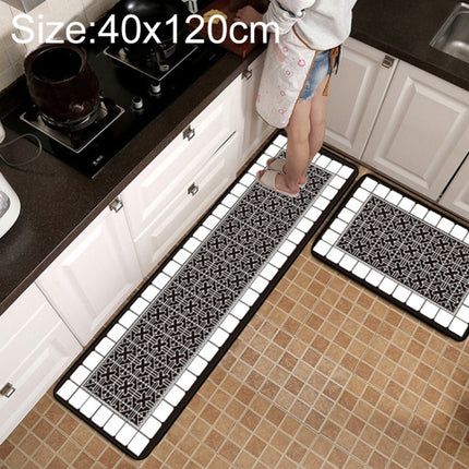 Geometric Lattice Carpet Kitchen Bath Antiskid Mat, 40x60cm, 40x120cm, 50x80cm, 50x160cm, 40x60cm + 40x120cm, 50x80cm + 50x160cm - DealBuddy