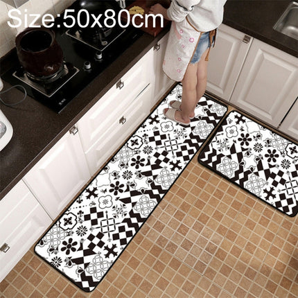 Geometric Lattice Carpet Kitchen Bath Antiskid Mat, 40x60cm, 40x120cm, 50x80cm, 50x160cm, 40x60cm + 40x120cm, 50x80cm + 50x160cm - DealBuddy