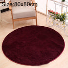 KSolid Round Carpet Soft Fleece Mat Anti-Slip Area Rug Kids Bedroom Door Mats