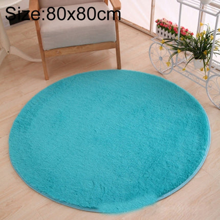 KSolid Round Carpet Soft Fleece Mat Anti-Slip Area Rug Kids Bedroom Door Mats