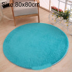 KSolid Round Carpet Soft Fleece Mat Anti-Slip Area Rug Kids Bedroom Door Mats