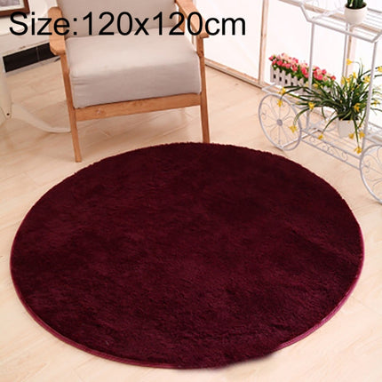 KSolid Round Carpet Soft Fleece Mat Anti-Slip Area Rug Kids Bedroom Door Mats