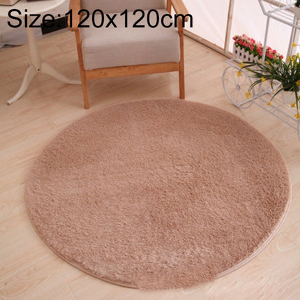 KSolid Round Carpet Soft Fleece Mat Anti-Slip Area Rug Kids Bedroom Door Mats