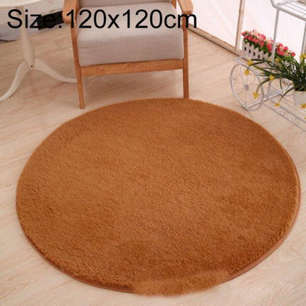 KSolid Round Carpet Soft Fleece Mat Anti-Slip Area Rug Kids Bedroom Door Mats
