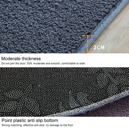 KSolid Round Carpet Soft Fleece Mat Anti-Slip Area Rug Kids Bedroom Door Mats