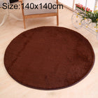 KSolid Round Carpet Soft Fleece Mat Anti-Slip Area Rug Kids Bedroom Door Mats