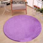 KSolid Round Carpet Soft Fleece Mat Anti-Slip Area Rug Kids Bedroom Door Mats