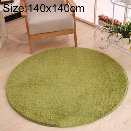 KSolid Round Carpet Soft Fleece Mat Anti-Slip Area Rug Kids Bedroom Door Mats
