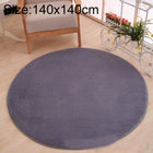 KSolid Round Carpet Soft Fleece Mat Anti-Slip Area Rug Kids Bedroom Door Mats
