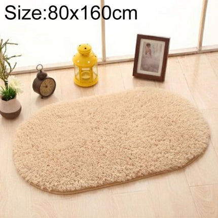 Faux Fur Rug Anti-slip Solid Bath Carpet Kids Room Door Mats Oval  Bedroom Living Room Rugs, 40x60cm, 50x80cm, 60x90cm, 60x120cm, 80x120cm, 80x160cm