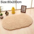 Faux Fur Rug Anti-slip Solid Bath Carpet Kids Room Door Mats Oval  Bedroom Living Room Rugs