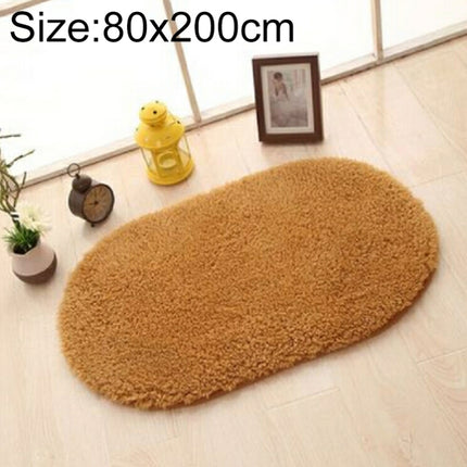 Faux Fur Rug Anti-slip Solid Bath Carpet Kids Room Door Mats Oval  Bedroom Living Room Rugs