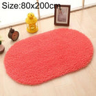 Faux Fur Rug Anti-slip Solid Bath Carpet Kids Room Door Mats Oval  Bedroom Living Room Rugs, 80x200cm, 120x200cm, 140x200cm, 160x230cm