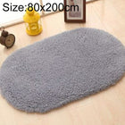 Faux Fur Rug Anti-slip Solid Bath Carpet Kids Room Door Mats Oval  Bedroom Living Room Rugs, 80x200cm, 120x200cm, 140x200cm, 160x230cm