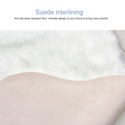 Creative Double Heart Imitation Wool Carpet Sofa Cushion Mat Plush Bedroom Living Room Floor Rugs, 35x70 cm, 60x120cm