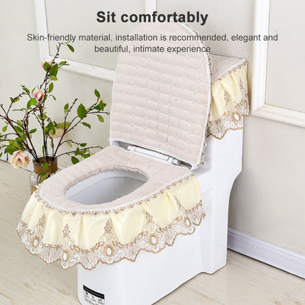 3 PCS / Set Universal Anti-Dust Cover Fabric Zipper Toilet Seat