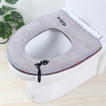 Washable Bathroom Toilet Seat Cover Warmer Soft Cushion Pad Closestool Lid Mat Household Products