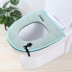 Washable Bathroom Toilet Seat Cover Warmer Soft Cushion Pad Closestool Lid Mat Household Products