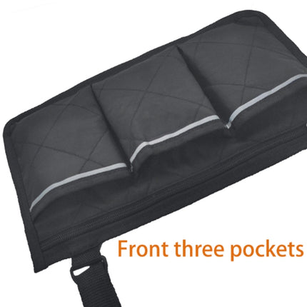 Walking Aid Wheelchair Armrest Side Storage Bag Car Storage Hanging Bag, Purple, Black, Brown, Red Wine, Dark Blue - DealBuddy