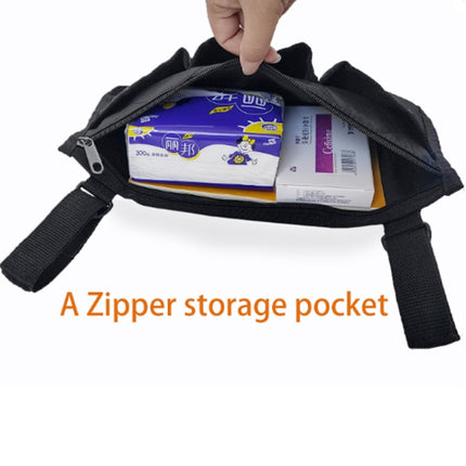 Walking Aid Wheelchair Armrest Side Storage Bag Car Storage Hanging Bag, Purple, Black, Brown, Red Wine, Dark Blue - DealBuddy