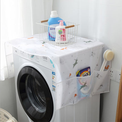 Simple Printing Refrigerator Household Appliance Waterproof Kitchen Storage Dust Cover